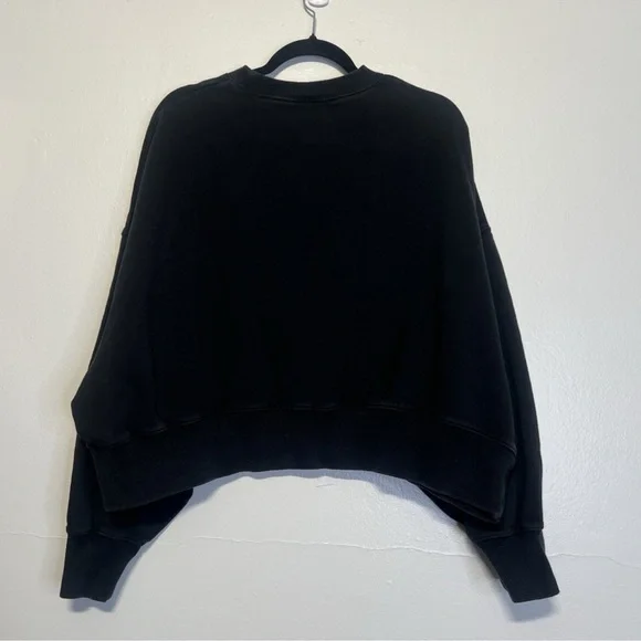 Nike Sportswear Phoenix Fleece Oversized Cropped Sweatshirt Black L Streetwear - Picture 7 of 11